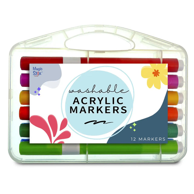 Magic Stix Washable Acrylic Markers 12pk