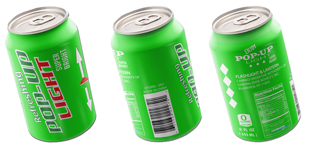 Pop Up Soda Can Light