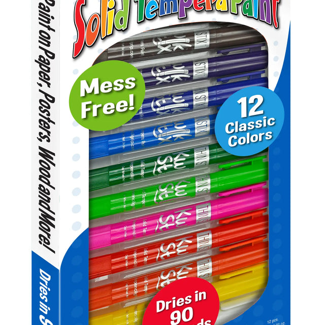 ThinStix Tempera Paint 12 Thin Classic Colors