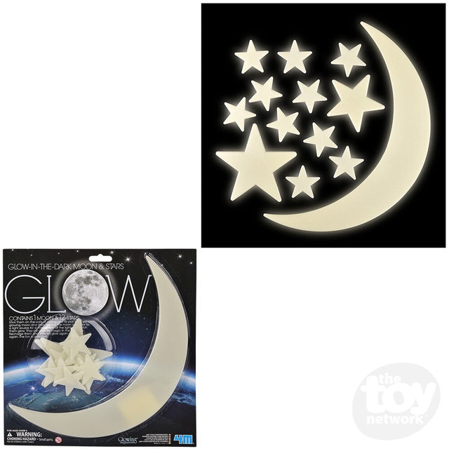 Glow in the dark Moon & Stars