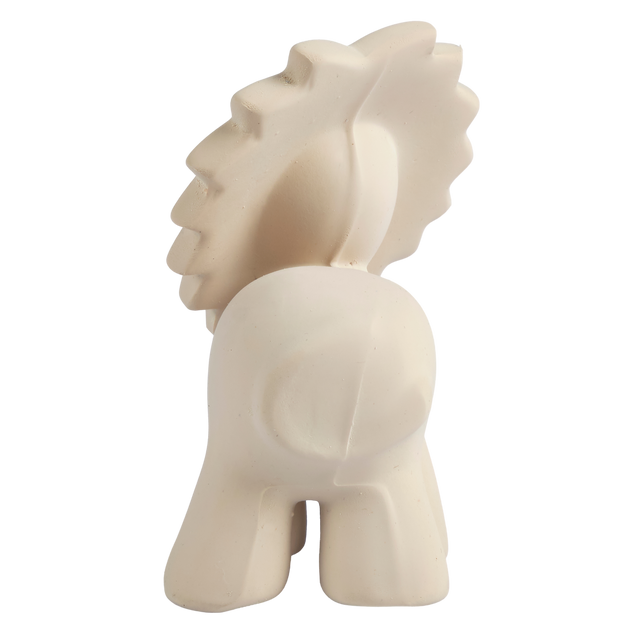 Lion - Nat. Organic Rubber Rattle, Teether & Bath