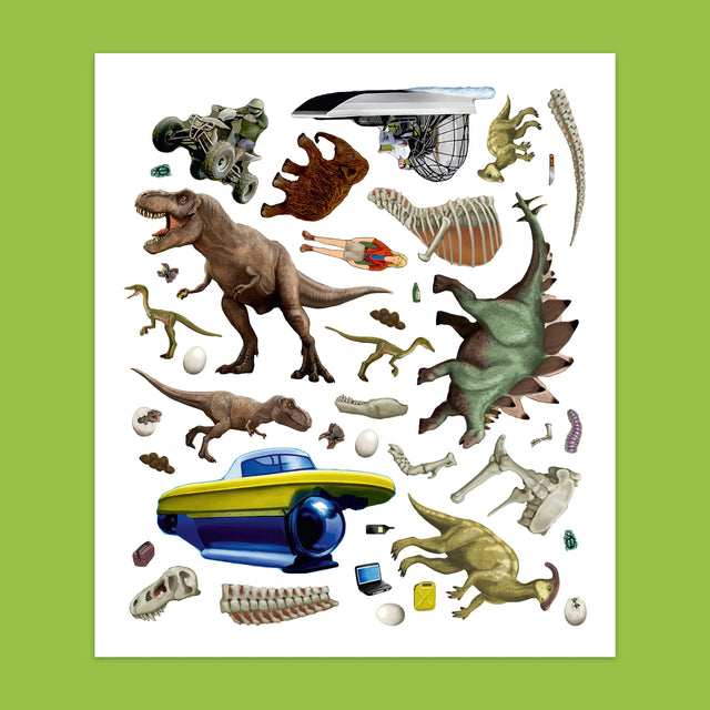 Mini Sticker & Fun Dinosaurs