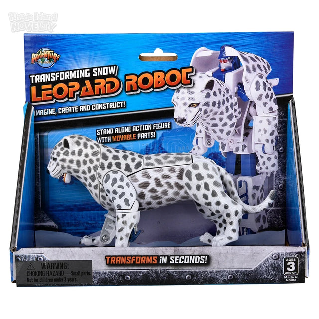 5" Snow Leopard Robot Action Figure