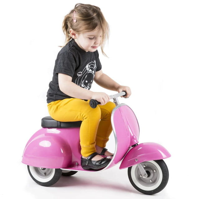 AmbossToys PRIMO Ride-On Toy – Pink with Black Seat