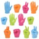 2.5" Neon Hand Finger Puppets