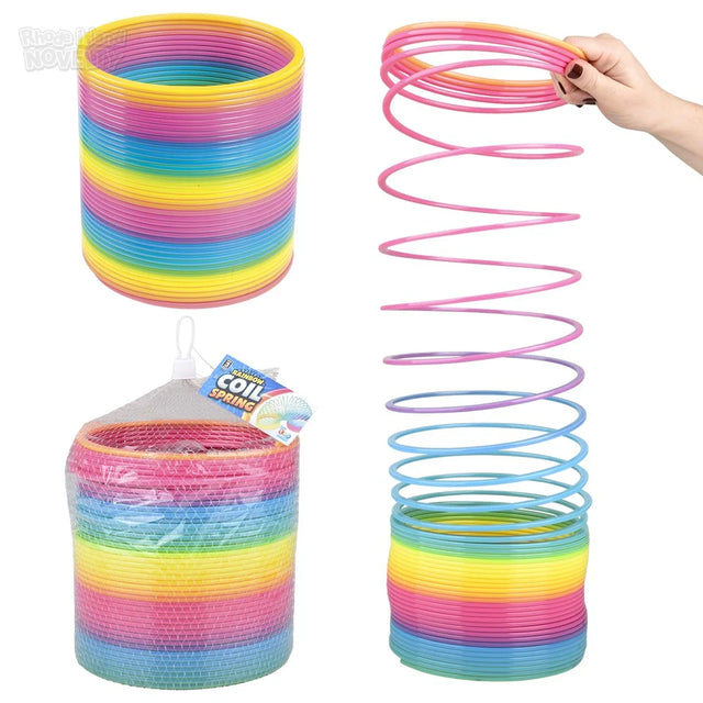 7" Rainbow Jumbo Coil Spring