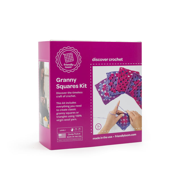 Explore Crochet Bunting Kit Berry