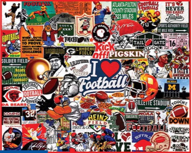 I Love Football - 1000 Piece Jigsaw Puzzle