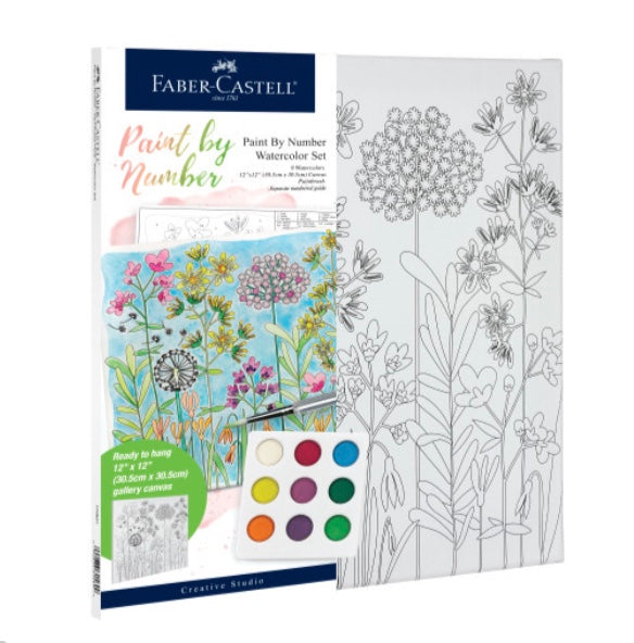 Watercolor Paint by Number Farm House