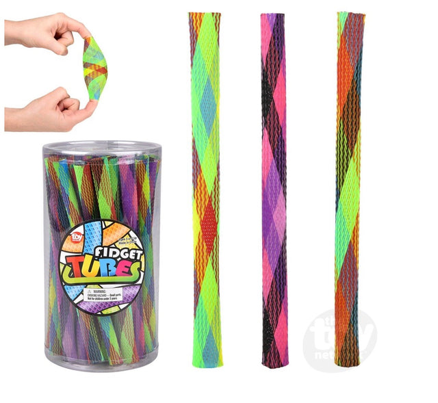 Rainbow Fidget Tubes 7"