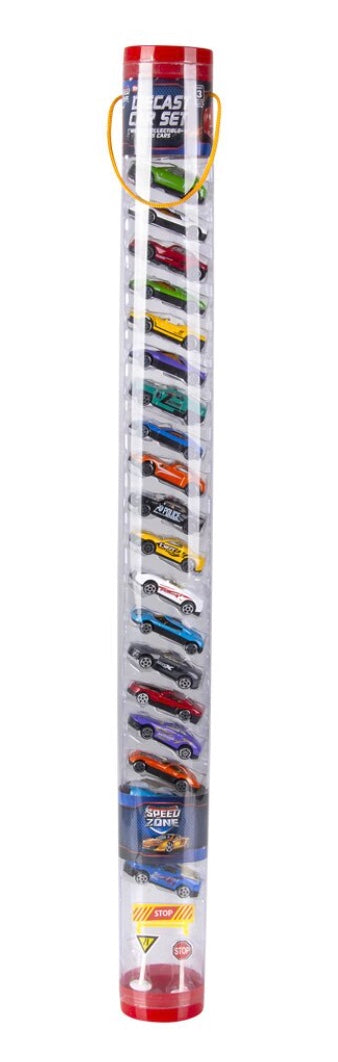 DieCast Car Tube Set 12ct 1:64