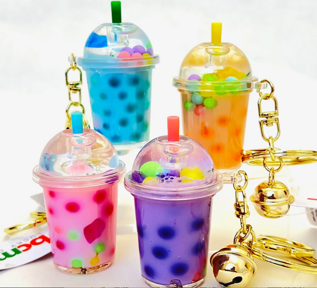 Pastel Round Top Floaty Key Charm