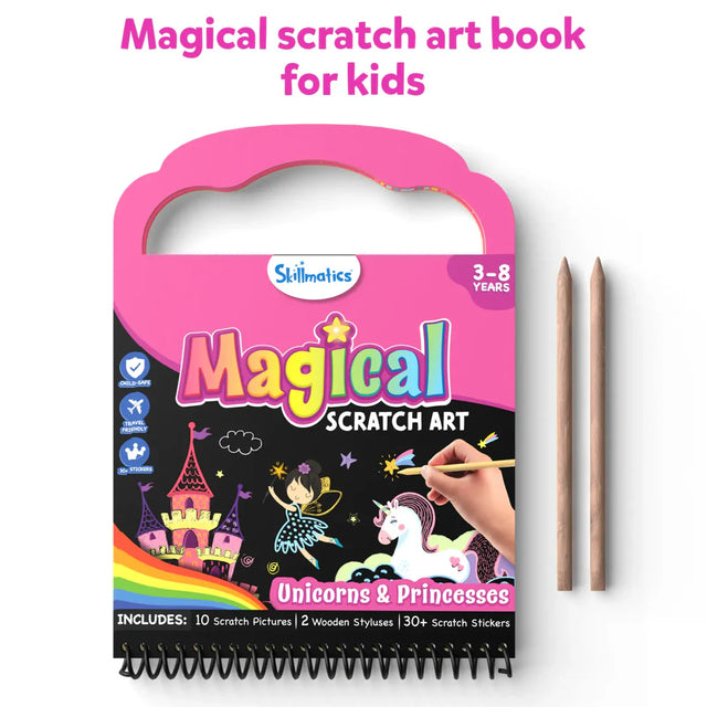 Scratch Art Activity Book- Unicorns & Princesses