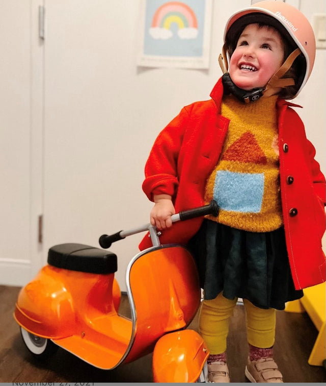 Ambosstoys- PRIMO ride-on toy Classic - Orange with Black Seat