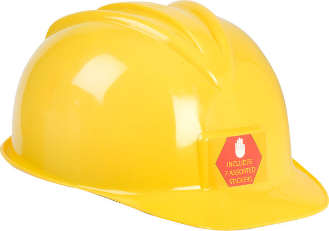 Jr. Construction Helmet, w/assorted stickers, Adj Youth Size