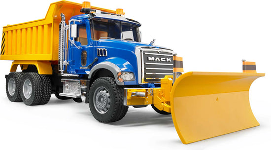 MACK Granite Tip up truck with pow blade and Light & Sound Module (trucks) incl. battery
