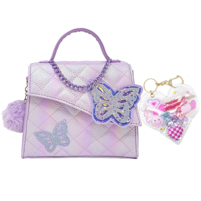 Fancy Crossbody Handbag - Tie Dye Butterfly