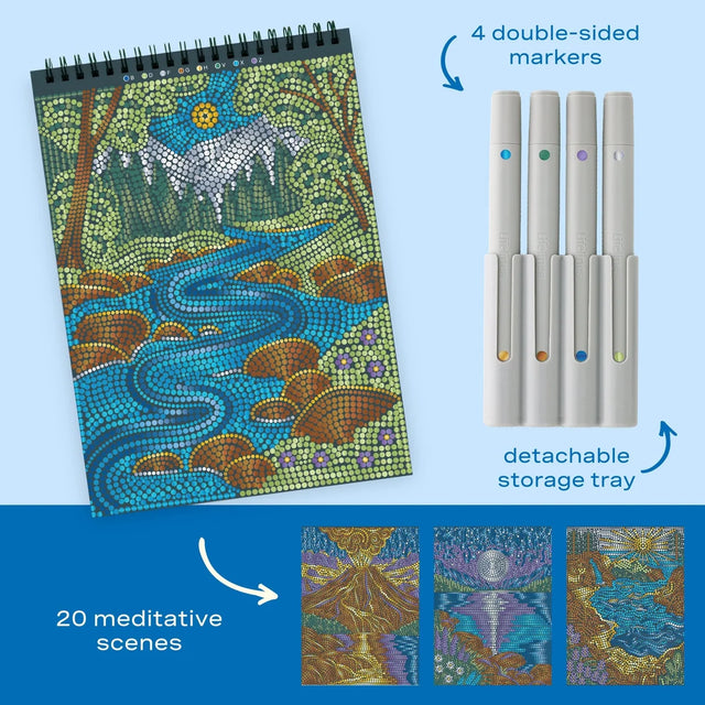 FlowArt: Dot-by-Letter, Majestic Earth (Metallic)