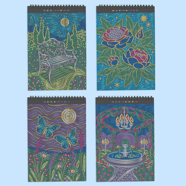 FlowArt: Dot-by-Letter, Moonlit Garden (Metallic)
