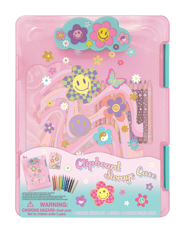 Clipboard Storage Case - Groovy Flower