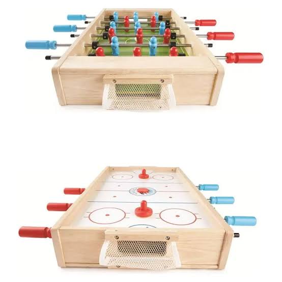PIN Toys- 2 in 1 Games - Foosball & Hockey