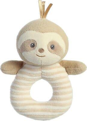 6" NATURALLY SAM RING RATTLE
