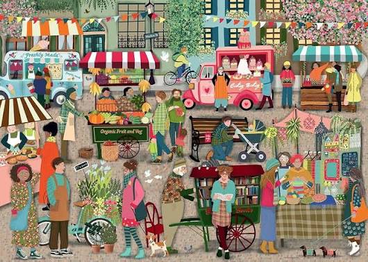 Street Market 1000 Pc Puzzle