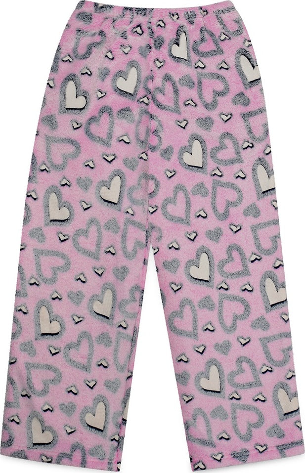 Hearts Glow Plush Pants