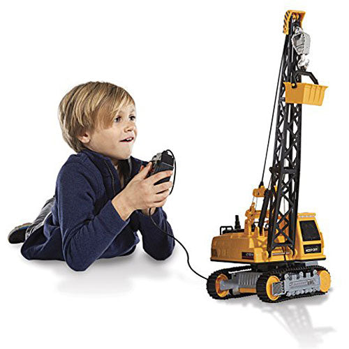 Kid Galaxy Remote Control Crane. 8-Function Construction Toy Vehicle