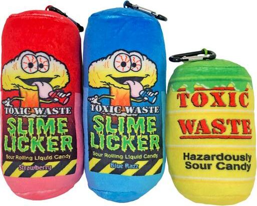 Toxic Waste® Slime Licker® 5 Inch Plush Keychain (assorted)