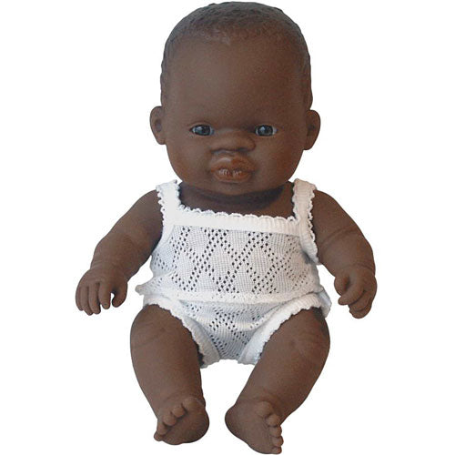 New born Baby Doll African Girl (21cm, 8 1/4")