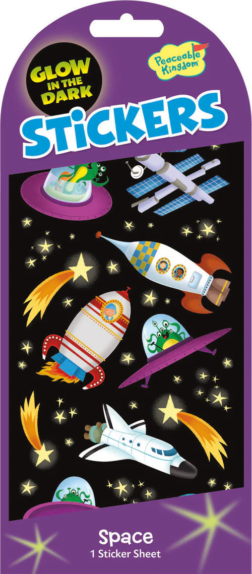 Glow In The Dark: Outer Space Stickers