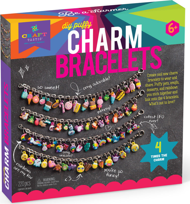 Craft-tastic DIY Puffy Charm Bracelets Kit