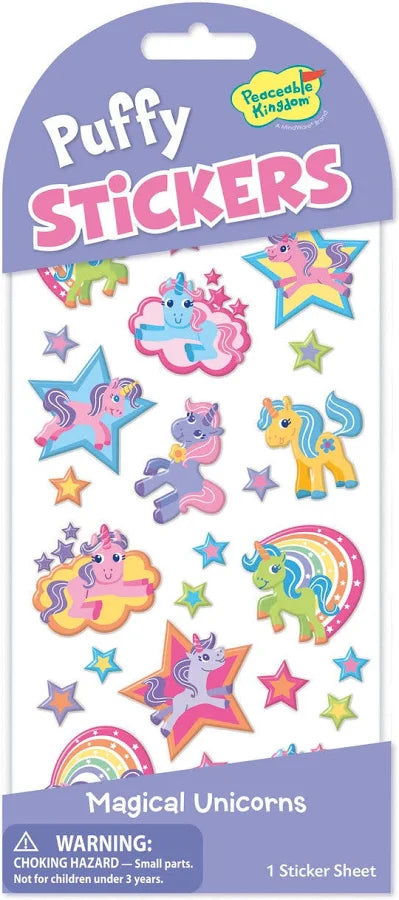 Puffy Magical: Unicorn Stickers