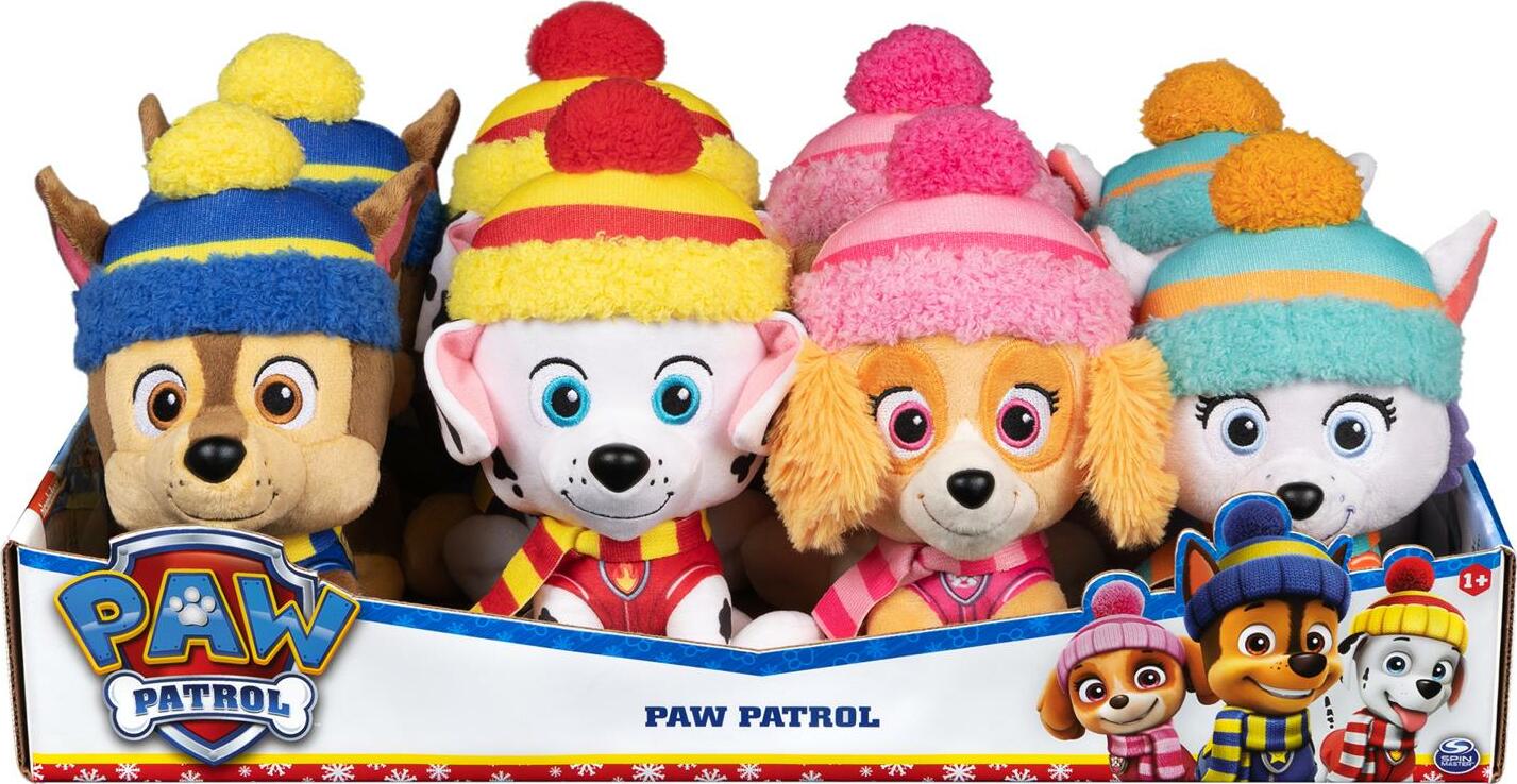 Paw Patrol Holiday Winter Plush 6 in (assorted)