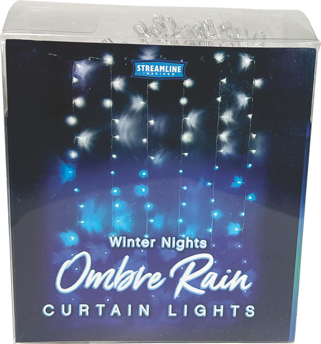 Ombre Rain Lights-Winter Night