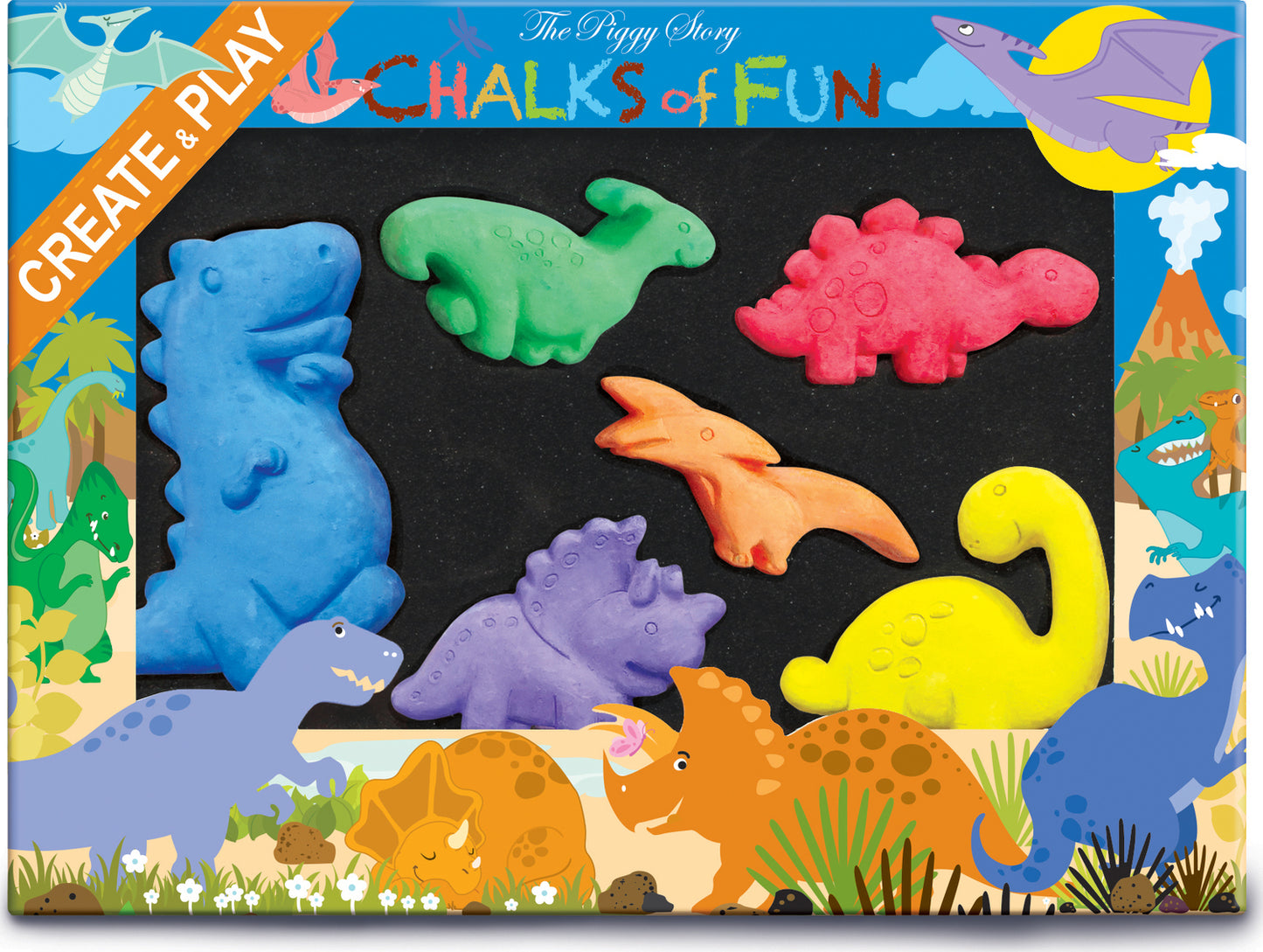 Chalk Critters- Dinosaur World