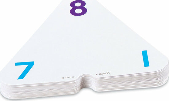 Addition and Subtraction Three-Corner Flash Cards