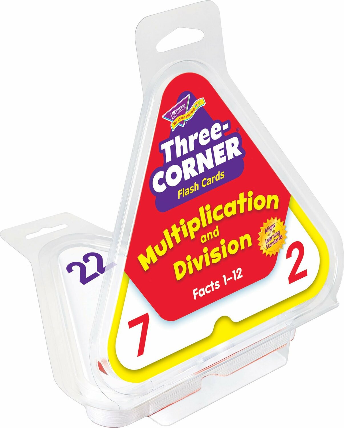 Multiplication And Division Three-Corner Flash Cards