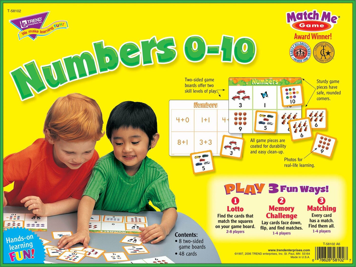 Numbers 0-10 Match Me Game
