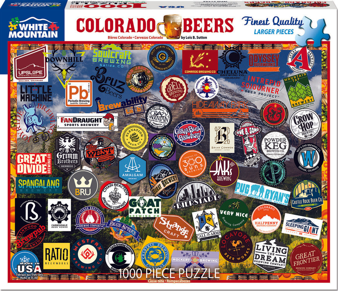 Colorado Craft Beer - 1000 Piece - White Mountain Puzzles
