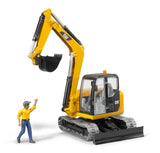 Cat® Mini Excavator with worker