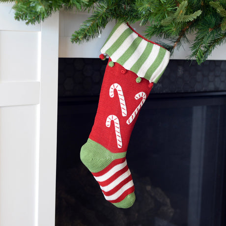 Candy Cane Stocking, 18"