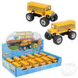 5" Diecast Pull Back Big Wheel School Bus