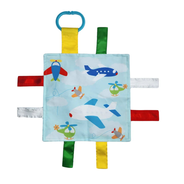 Airplanes Helicopter Crinkle Sensory Toy 8x8