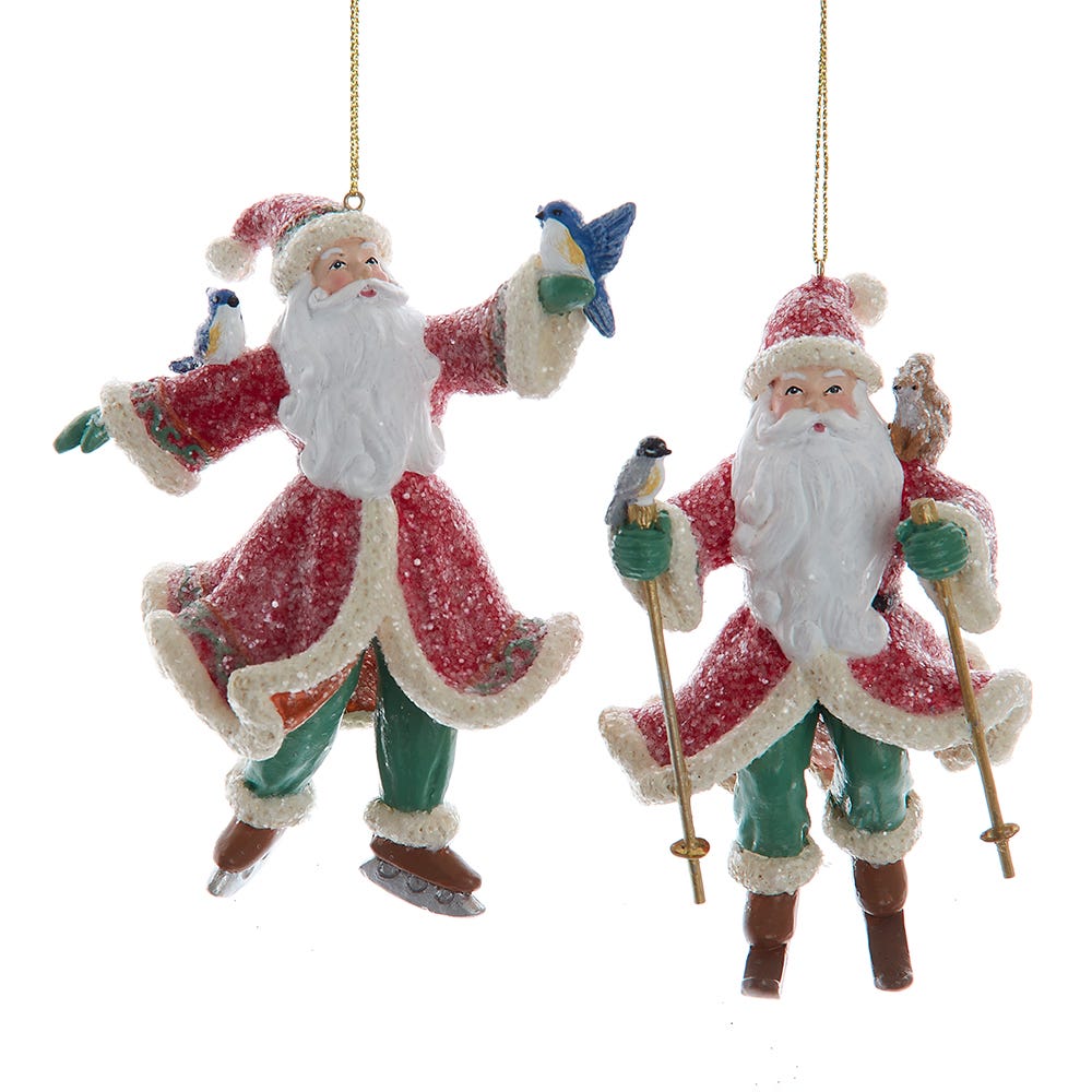 Comfort & Joy Santa Ornament Asst.