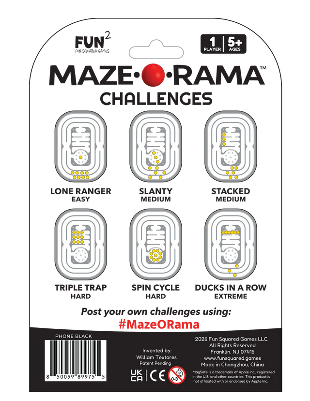 Maze-O-Rama Magnetized Phone Fidget - Fuchsia