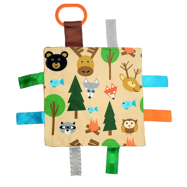 Forest Animal Crinkle Sensory Toy 8X8