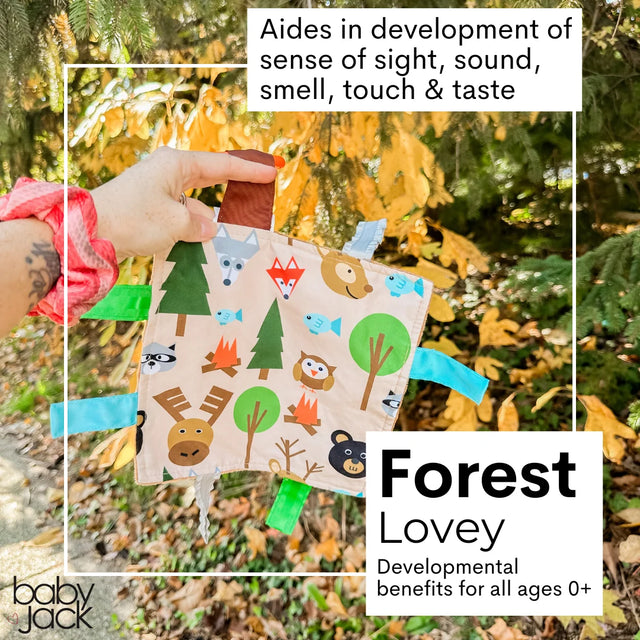 Forest Animal Crinkle Sensory Toy 8X8