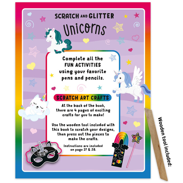 Unicorns Scratch & Glitter